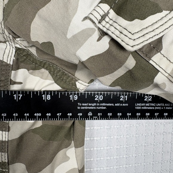 Kensie Jeans Camo Denim Jean Jacket Womens Large Utility Military Army Stretch - Picture 3 of 9